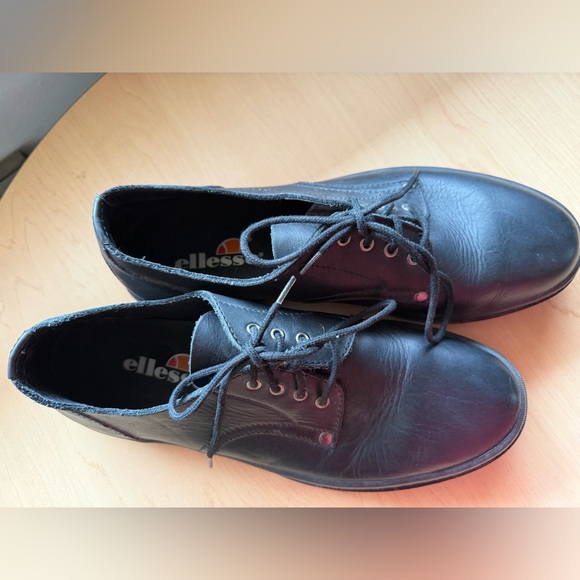 Ellesse Vintage 90’s Black Men's Derby Shoes - Picture 2 of 5